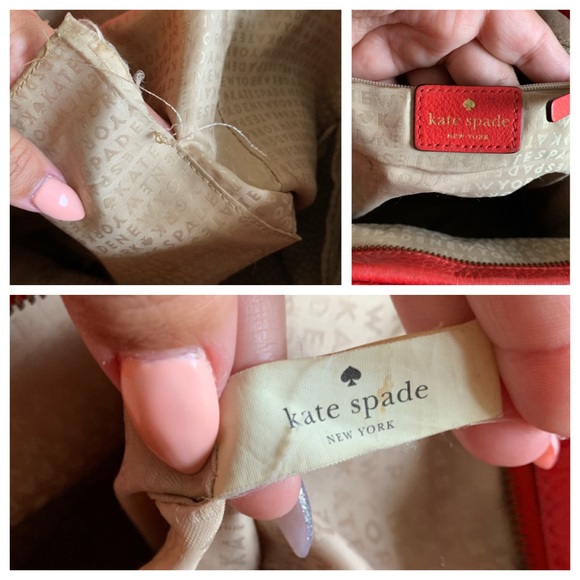 Kate spade NY cobble hill red leather tote - Picture 3 of 8